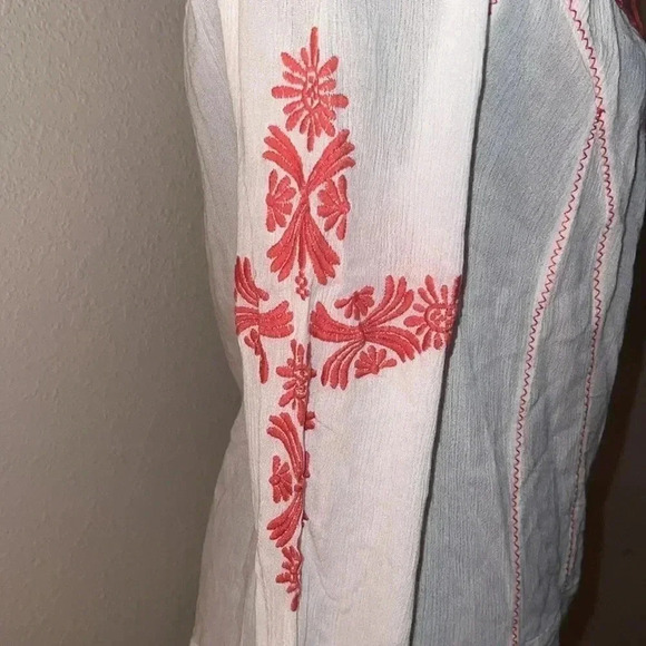 Free People Women’s Rolling Stone Peasant Top XSmall - Picture 8 of 16